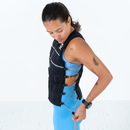 HYPERWEAR Hyper Vest ELITE - Adjustable Weight Vest - Stretch CORDURA® Fabric - Zipper Thin Steel Weights - Running & St