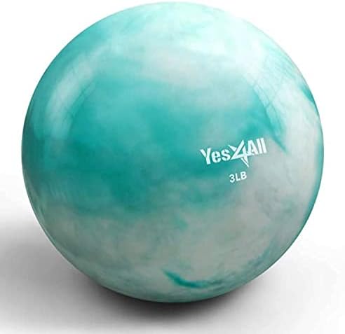 Yes4All Weighted Toning Balls for Exercise and Pilates | Yes4All Soft Medicine Balls for Balance and Flexibility Traini