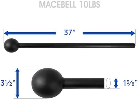 Yes4All Steel Mace Bell for Strength Training | Yes4All Steel Mace Bell Support Full Body Muscles | Yes4All Steel Mace