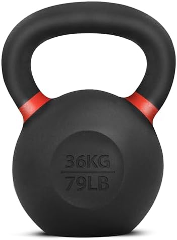 Yes4All Powder Coated 9lb-71lb Cast Iron Core Kettlebells for Heavy Duty Strength Training | Yes4All Powder Coated Kett