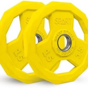 SPART Color Coded Weight Plates for Home Gym, Strength Training, Crossfit SPART Color Coded Weight Plates for Strength T