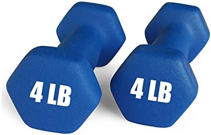 Portzon Dumbbells 10 Colors Options 1-15LB Anti-Slip Anti-Roll Hex Shape