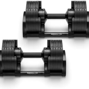 NÜOBELL® Adjustable Dumbbell Set, 5-50 LB or 5-80 LB, Home Workout, Easy Twist Design, Original Manufacturer