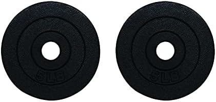 For Dumbbell and Barbell Lovers - Cast Iron Weight Plate Set (1.25lb, |5lb, 5lb, 10lb) Ideal for Strength Training and