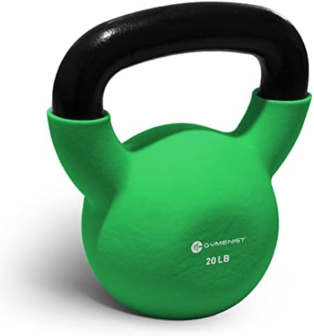 GYMEНИST Adjustable Iron Kettlebell with Neoprene Grip for Gym and Home Fitness Lovers | GYMEニST Kettlebell Weights wit