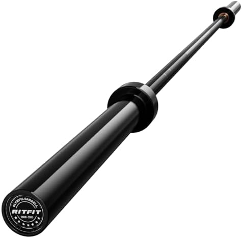 RitFit 7FT Olympic Barbell for Strength and Weightlifting Training - 2 Inch Olympic Bar for Squat, Deadlift, Bench Press