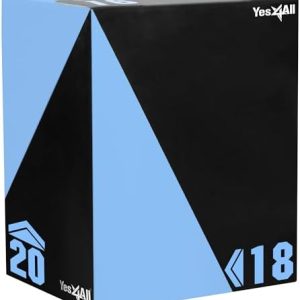 Yes4All Plyo Jump Box for Training & Conditioning | Yes4All 3 in 1 Foam Plyometric Jump Box for Fitness Workout | Yes4A