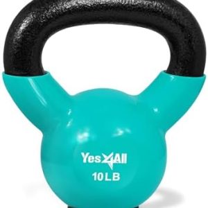 Yes4All Rubber Base Kettlebells for WomenStrength Training (10-65 lbs) Yes4All Kettlebells for Women Fitness Rubber Ba
