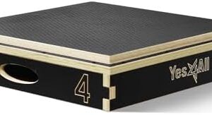 Yes4All 3 In 1 Wooden Plyo Box for Home Jump Training and Outdoor Exercise | Yes4All Plyometric Box Platform: Versatile