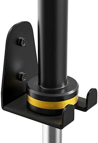 Olympic Barbell Hanger, Garage Gym Bar Wall Rack, Space Saving Home Gym Accessory