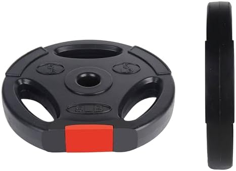 Fitvids Vinyl Standard 1-Inch Plate Weight Plate Set for Strength Training and Bodybuilders at the Gym