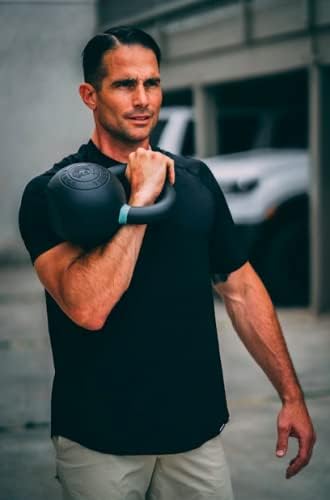 Kettlebell Kings Powder Coated Kettlebell Weights - 9-97 lb Strength Training Kettlebells for Men and Women - Home Gym E