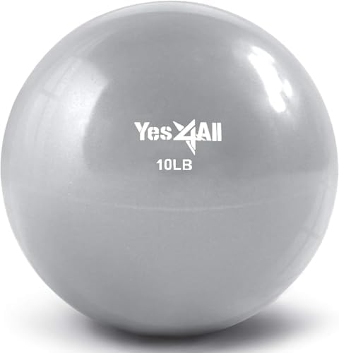 Yes4All Weighted Toning Balls for Exercise and Pilates | Yes4All Soft Medicine Balls for Balance and Flexibility Traini