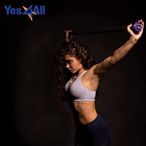 Yes4All Total Body Workout Weighted Bar - Ideal for Home and Gym Fitness Enthusiasts - Strength and Yoga Training - 1|5l