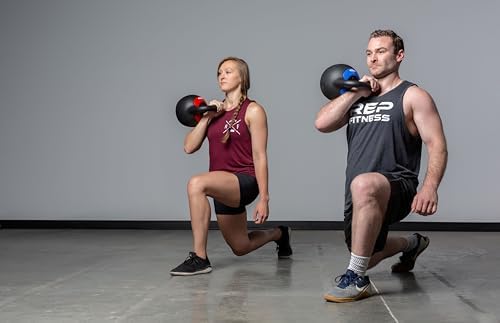 REP Fitness Adjustable Kettlebell | Strength Training Equipment for Home Gym | Compact Steel Bell with Ergonomic Handle