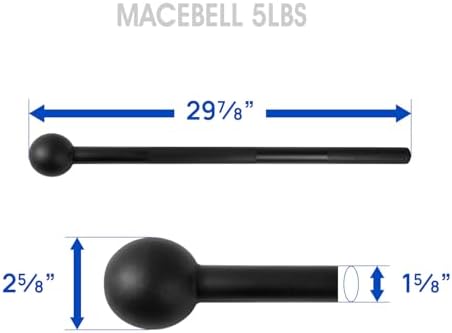 Yes4All Steel Mace Bell for Strength Training | Yes4All Steel Mace Bell Support Full Body Muscles | Yes4All Steel Mace