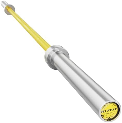 RitFit 7FT Olympic Barbell for Strength and Weightlifting Training - 2 Inch Olympic Bar for Squat, Deadlift, Bench Press