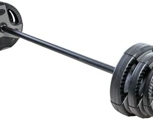 US Weight 43 LB Barbell Weight Set for Home Gym with Adjustable Weights for Muscle Building and Fitness Lifting