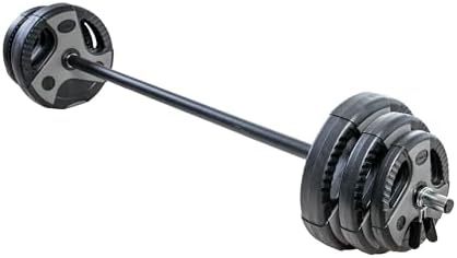 US Weight 43 LB Barbell Weight Set for Home Gym with Adjustable Weights for Muscle Building and Fitness Lifting
