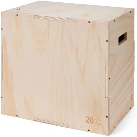 Amazon Basics Plyometric Jump Box, Home Gym Training for Fitness Enthusiasts, Jump Box Exercise for Home Workouts, 90x45