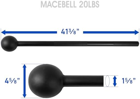 Yes4All Steel Mace Bell for Strength Training | Yes4All Steel Mace Bell Support Full Body Muscles | Yes4All Steel Mace