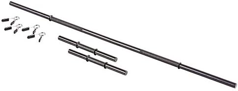 US Weight 105 Pound Adjustable Barbell Set for Home Gym Athletes | US Weight 105 Pound Full 6 Ft Barbell Set with Dumbb