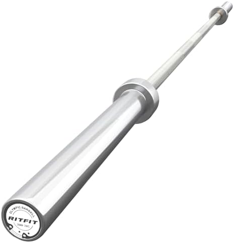 RitFit 7FT Olympic Barbell for Strength and Weightlifting Training - 2 Inch Olympic Bar for Squat, Deadlift, Bench Press