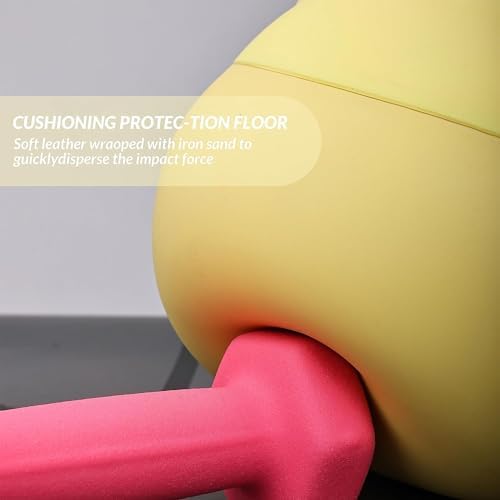 Fitvids Soft Kettlebells - Sea and Iron Sand Filled Weights - Color Coded Soft Vinyl Kettlebells - Multiple Sizes Fitv