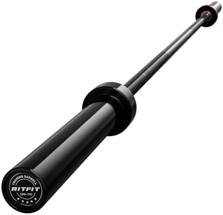 RitFit 7FT Olympic Barbell for Strength and Weightlifting Training - 2 Inch Olympic Bar for Squat, Deadlift, Bench Press