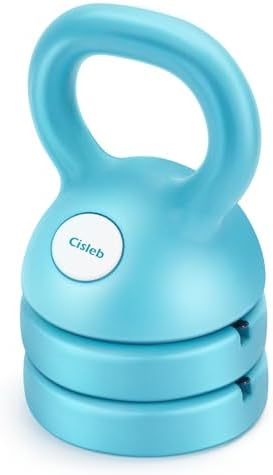 Adjustable Kettlebell Weight Set for Home Gym: 3-in-1 Kettlebells (5lbs 8lbs 12lbs) Full-Body Workout for Beginners | St