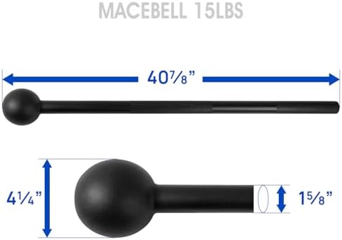 Yes4All Steel Mace Bell for Strength Training | Yes4All Steel Mace Bell Support Full Body Muscles | Yes4All Steel Mace