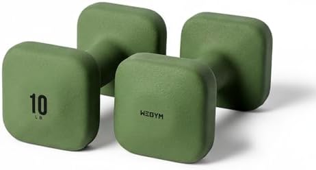 SafeGrip Square Dumbbells Anti Slip Handles for Home Workouts | WeGym SafeGrip Square Dumbbells Stable Design Prevents