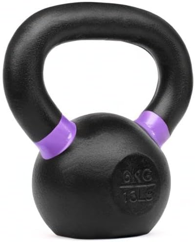 Yes4All Powder Coated 9lb-71lb Cast Iron Core Kettlebells for Heavy Duty Strength Training | Yes4All Powder Coated Kett