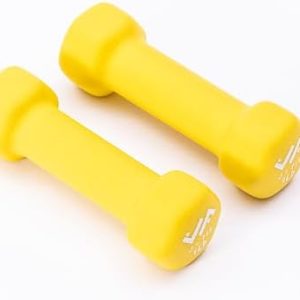 JFIT Dumbbell Pairs Features - Neoprene & Vinyl Coated Hand Weights for Home Gym Lovers, Strength Training Enthusiasts,