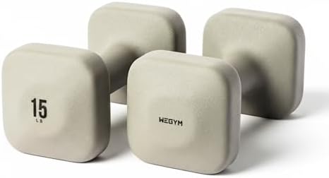 SafeGrip Square Dumbbells Anti Slip Handles for Home Workouts | WeGym SafeGrip Square Dumbbells Stable Design Prevents