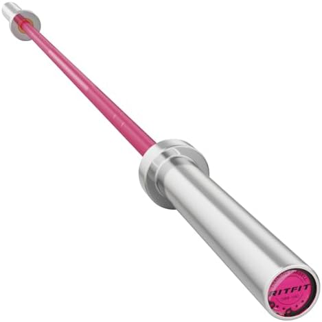 RitFit 7FT Olympic Barbell for Strength and Weightlifting Training - 2 Inch Olympic Bar for Squat, Deadlift, Bench Press