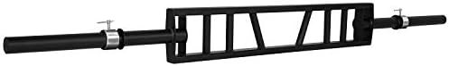 Yes4All Multi Grip Barbell & Cable Attachment - Swiss Bar, American Bar for Greater Range of Motion, Home Gym & Support