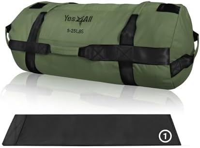 Yes4All Adjustable Sand Bags for Workout, Ideal for Home Gym and Fitness Lovers, Multiple Colors and Sizes Available (5