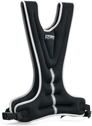 Tone Fitness Weighted Vest for Home Workouts or Outdoor Training - 8lb or 12lb, Adjustable Fit for Men and Women | Tone