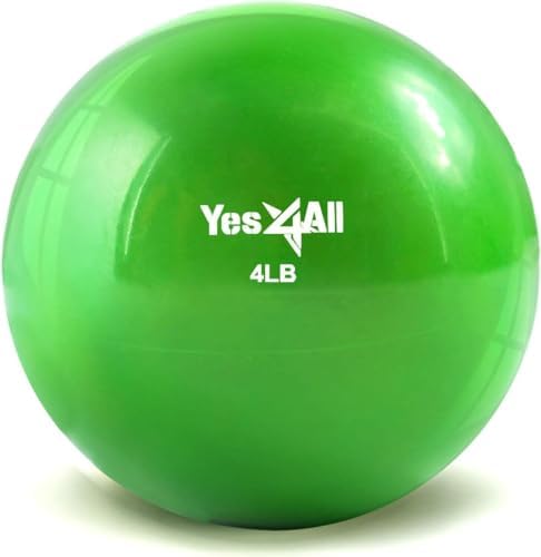 Yes4All Weighted Toning Balls for Exercise and Pilates | Yes4All Soft Medicine Balls for Balance and Flexibility Traini