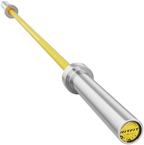 RitFit 7FT Olympic Barbell for Strength and Weightlifting Training - 2 Inch Olympic Bar for Squat, Deadlift, Bench Press