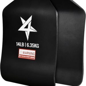 Yes4All Weight Vest Plate for Heavy Workout and Running, Tactical Plate, Curved Ergonomic Design, 5.75/8.75/14/19.75LB P