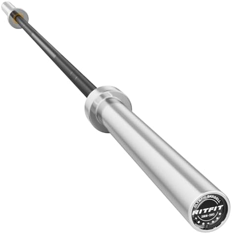 RitFit 7FT Olympic Barbell for Strength and Weightlifting Training - 2 Inch Olympic Bar for Squat, Deadlift, Bench Press