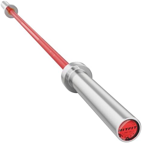 RitFit 7FT Olympic Barbell for Strength and Weightlifting Training - 2 Inch Olympic Bar for Squat, Deadlift, Bench Press