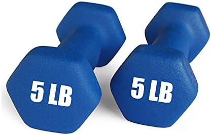 Portzon Dumbbells 10 Colors Options 1-15LB Anti-Slip Anti-Roll Hex Shape