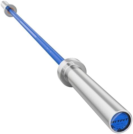 RitFit 7FT Olympic Barbell for Strength and Weightlifting Training - 2 Inch Olympic Bar for Squat, Deadlift, Bench Press