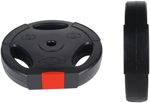 Fitvids Vinyl Standard 1-Inch Plate Weight Plate Set for Strength Training and Bodybuilders at the Gym