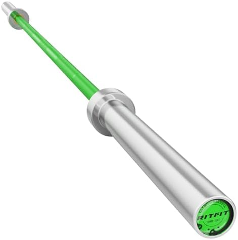 RitFit 7FT Olympic Barbell for Strength and Weightlifting Training - 2 Inch Olympic Bar for Squat, Deadlift, Bench Press