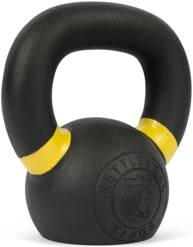 Kettlebell Kings Powder Coated Kettlebell Weights - 9-97 lb Strength Training Kettlebells for Men and Women - Home Gym E