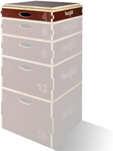 Yes4All 3 In 1 Wooden Plyo Box for Home Jump Training and Outdoor Exercise | Yes4All Plyometric Box Platform: Versatile
